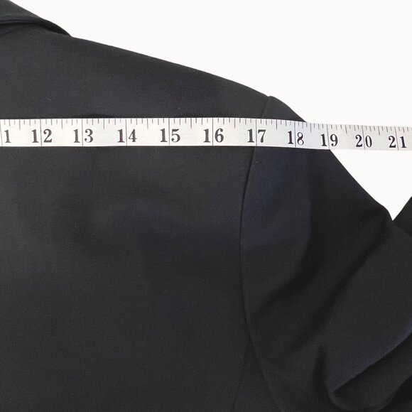 Original Nicole Miller Womens Blazer Jacket Size L Black Cotten Polyester EUC! - Picture 11 of 15